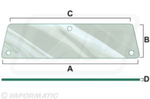 VPM7154 - Cab glass Lower Rear Window