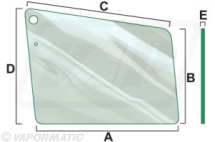 VPM7155 - Cab Glass L/H & R/H Upper Door Window