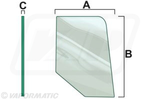 VPM7166 - Door Glass L Cab VPM7166 - Door Glass L Cab