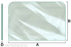 VPM7168 - Rear Window Glass L Cab VPM7168 - Rear Window Glass L Cab