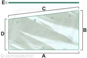 VPM7170 - Cab Glass R/H Side Window