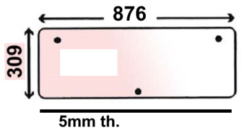 VPM7176 Lower Rear Window Glass XL Cab