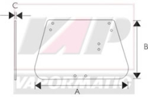 VPM7209 - Cab glass - Rear Window