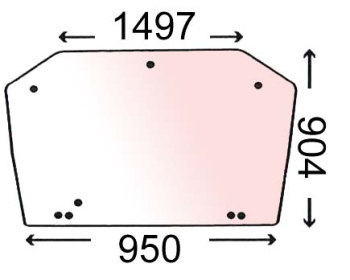 VPM7261 - Cab glass - Rear Window