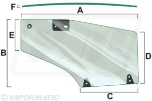 VPM7422 - Door Glass R/H