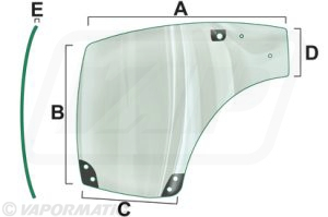 VPM7424 - Door R/H Glass