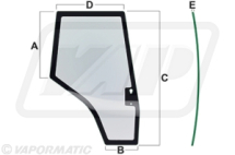 VPM7448 Door Glass R/H