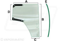 VPM7469 Right hand door glass VPM7469 Right hand door glass
