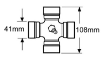 VTE5013 Universal joint 41mm x 108mm VTE5013 Universal joint 41mm x 108mm