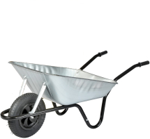 WBCGVP Contractor 85 litre Heavy-Duty Wheelbarrow with Pneumatic Wheel