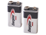 XMS23BATT9V Energizer 9V Alkaline Battery Twin Pack
