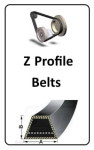 Z027 Wrapped Classical Z27 Belt Dimensions: A = 10mm by B = 6mm